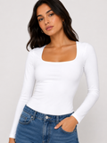 Zara Top Long Sleeve - توب زارا كم طويل